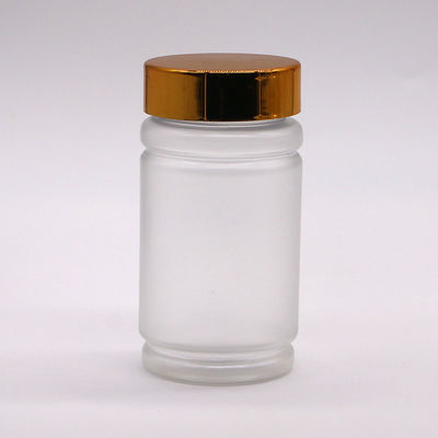 Collar PET 120 ml Botão de plástico em forma de bambu tampa de parafuso para pílula cápsula comprimido suplemento de medicina