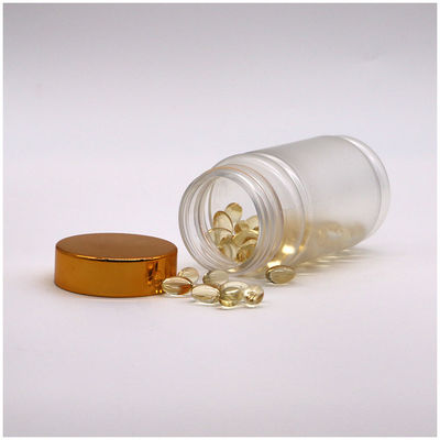 Collar PET 120 ml Botão de plástico em forma de bambu tampa de parafuso para pílula cápsula comprimido suplemento de medicina