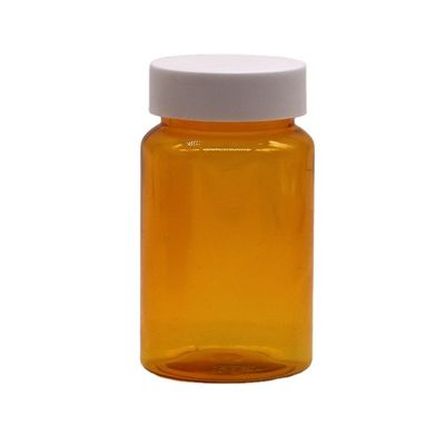 Amostragens gratuitas 150ml/CC PET Botão de plástico laranja para remédio Botão de suplemento de pílula