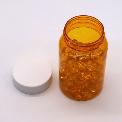 Amostragens gratuitas 150ml/CC PET Botão de plástico laranja para remédio Botão de suplemento de pílula