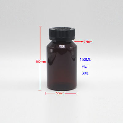 Comprimidos/Cápsulas/Pó/Pílulas Botão PET em cor personalizada com material 150mL/5oz