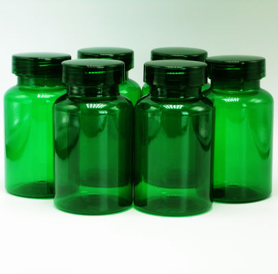 Botelha de PET de Medicina Industrial de cor personalizada 150 ml / 5 oz com tampa de alumínio CRC embrassada