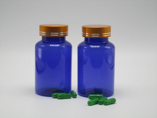 Botelha de PET de Medicina Industrial de cor personalizada 150 ml / 5 oz com tampa de alumínio CRC embrassada