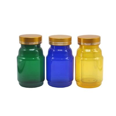 200ml PET frascos de plástico transparente cor personalizada para alimentos de qualidade de armazenamento recipientes