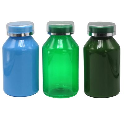 Capacetes resistentes a crianças recipientes de pílulas PET 250 ml capacidade para frascos de medicamentos de farmácia