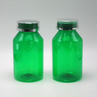 Capacetes resistentes a crianças recipientes de pílulas PET 250 ml capacidade para frascos de medicamentos de farmácia
