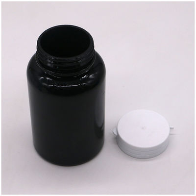 Customize Color PET 250ml Botão de plástico redondo para medicamento recipiente de cápsulas