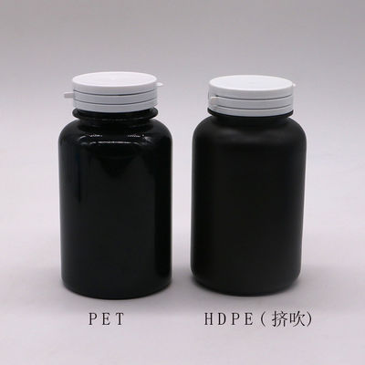 Customize Color PET 250ml Botão de plástico redondo para medicamento recipiente de cápsulas