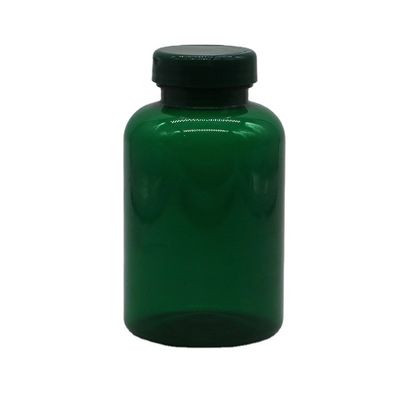 Garrafa de revestimento de plástico de PET 350 ml frasco medicinal recarregável para cápsula de medicamentos recarregáveis