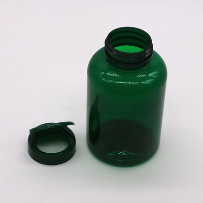 Garrafa de revestimento de plástico de PET 350 ml frasco medicinal recarregável para cápsula de medicamentos recarregáveis
