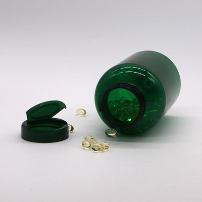Garrafa de revestimento de plástico de PET 350 ml frasco medicinal recarregável para cápsula de medicamentos recarregáveis