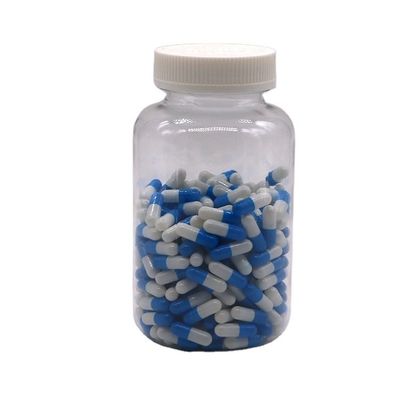 Recipiente de medicamentos PET de plástico de 500 ml com impressão em tela e tampa à prova de crianças