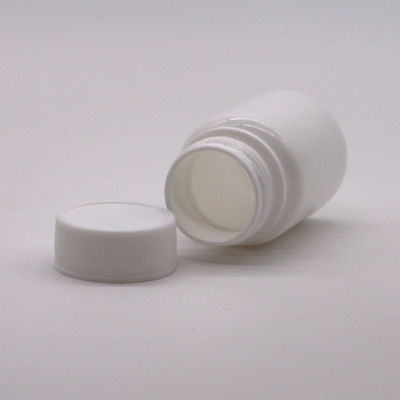30 ml de HDPE Portátil em pó de plástico branco Pilha de remédio Tabletes Flascas de recipiente com tampa de segurança para crianças