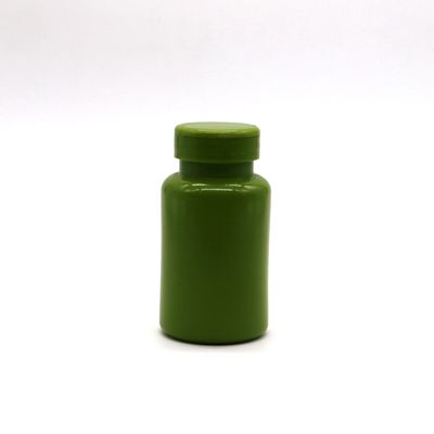 Garrafa de plástico HDPE 150ml 5oz boca larga recipientes de cápsulas vazias com tampa de volta