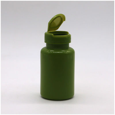Garrafa de plástico HDPE 150ml 5oz boca larga recipientes de cápsulas vazias com tampa de volta