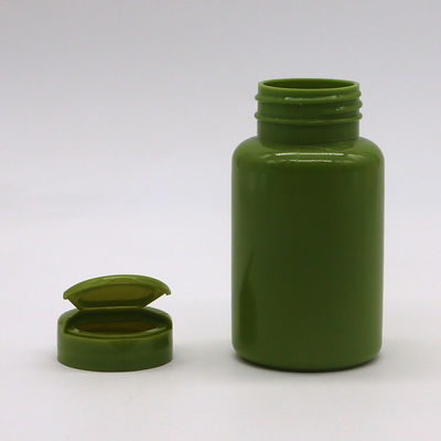 Garrafa de plástico HDPE 150ml 5oz boca larga recipientes de cápsulas vazias com tampa de volta