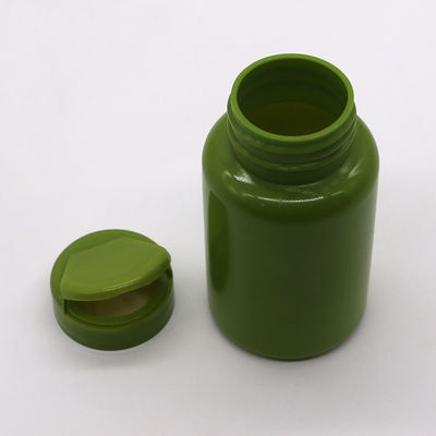 Garrafa de plástico HDPE 150ml 5oz boca larga recipientes de cápsulas vazias com tampa de volta