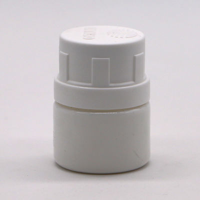 25 ml de frasco de cápsula de medicamento sólido vazio e recarregável em HDPE branco para pó químico
