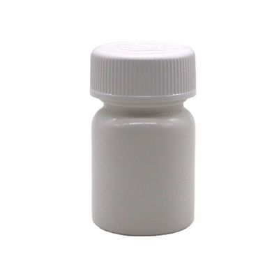 Garrafa de plástico HDPE de pequena capacidade de 40 ml com tampa de parafuso e impressão de etiqueta personalizada