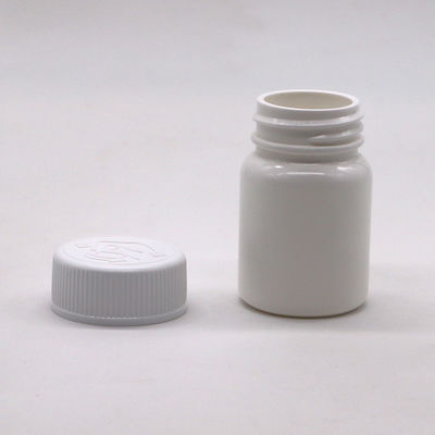 Garrafa de plástico HDPE de pequena capacidade de 40 ml com tampa de parafuso e impressão de etiqueta personalizada