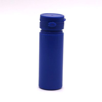 Garrafa de plástico HDPE de forma redonda de 50 ml para armazenamento de suplementos de medicina de cor personalizados