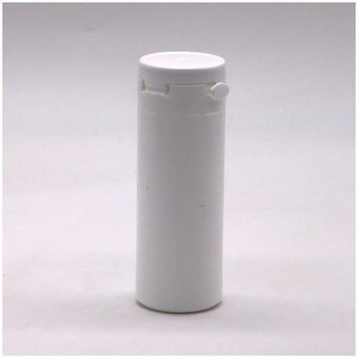 Garrafa de plástico HDPE de forma redonda de 50 ml para armazenamento de suplementos de medicina de cor personalizados