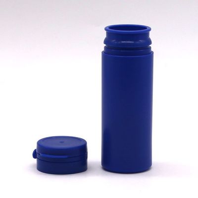 Garrafa de plástico HDPE de forma redonda de 50 ml para armazenamento de suplementos de medicina de cor personalizados
