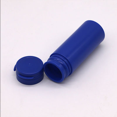 Garrafa de plástico HDPE de forma redonda de 50 ml para armazenamento de suplementos de medicina de cor personalizados