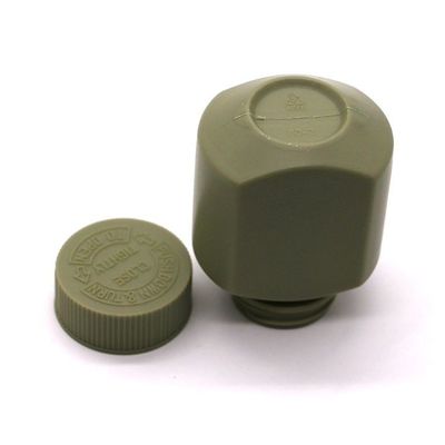 Garrafas de plástico quadrados de 60 ml HDPE com tampa à prova de crianças para comprimidos e cápsulas orgânicas
