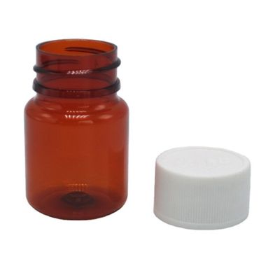Botão de plástico PET de 25 ml com tampas de segurança infantil e opções de cores personalizadas