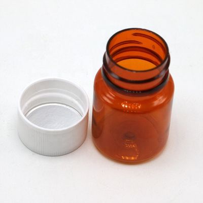 Botão de plástico PET de 25 ml com tampas de segurança infantil e opções de cores personalizadas