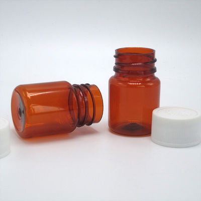 Botão de plástico PET de 25 ml com tampas de segurança infantil e opções de cores personalizadas