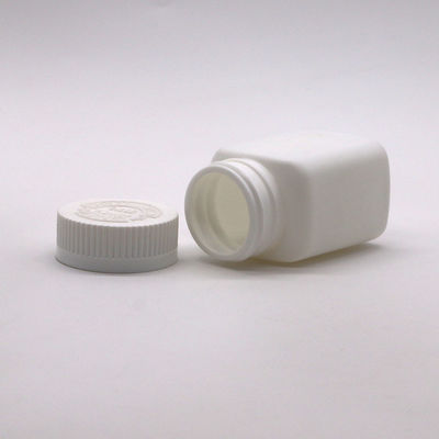 Garrafa de plástico de forma quadrada de 85 ml de HDPE para medicamentos Armazenamento de cápsulas de comprimidos sólidos