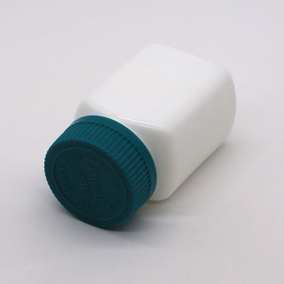 Caixa de Armazenamento de Medicamentos 95 mL Quadrado frasco de plástico HDPE frasco para cápsula de comprimido sólido