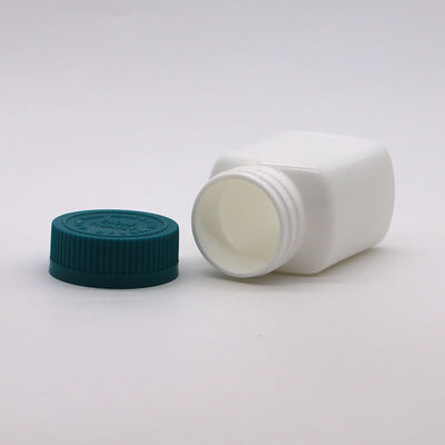 Caixa de Armazenamento de Medicamentos 95 mL Quadrado frasco de plástico HDPE frasco para cápsula de comprimido sólido