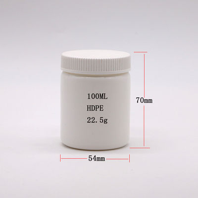 Garrafa de plástico HDPE de 100 mL Cor/Impressão/Logo personalizado Capacidade pequena recipiente de armazenamento de boca larga