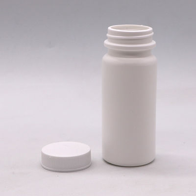 Material do colarinho HDPE 120ml garrafa de plástico branco para pílula cápsula de vitamina 120CC vazia