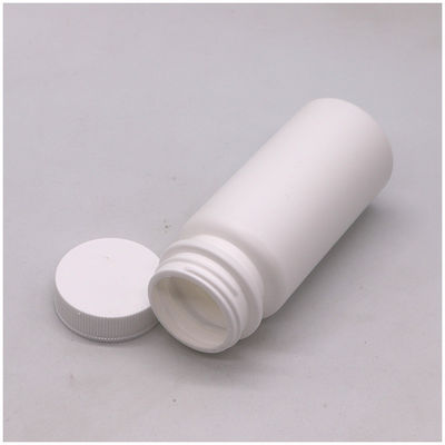 Material do colarinho HDPE 120ml garrafa de plástico branco para pílula cápsula de vitamina 120CC vazia