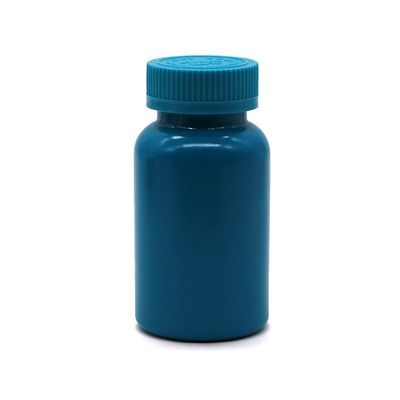 Cores personalizáveis 150ml cápsula de plástico HDPE frasco de pílula com vedação térmica e tampas