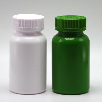 Cores personalizáveis 150ml cápsula de plástico HDPE frasco de pílula com vedação térmica e tampas