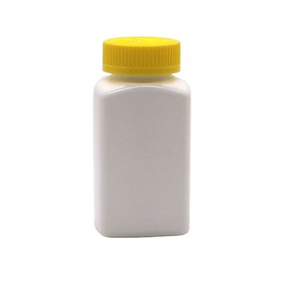 6OZ 180ml HDPE Quadrado Formado em comprimidos Tabletas Botão de Medicamento para Medicina Nutrição Dietética