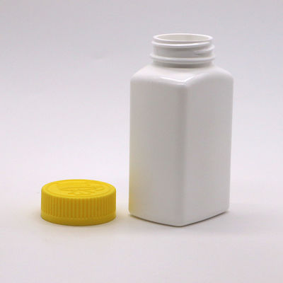6OZ 180ml HDPE Quadrado Formado em comprimidos Tabletas Botão de Medicamento para Medicina Nutrição Dietética