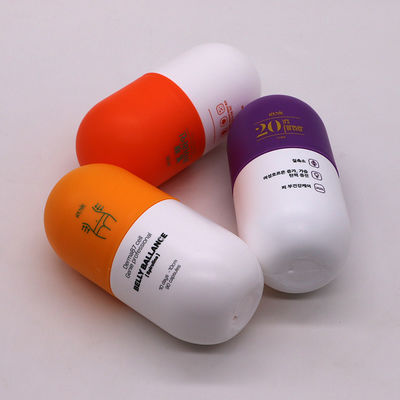 Material do colarinho cápsula HDPE forma 6oz garrafas de plástico fosco mate com tampa de parafuso