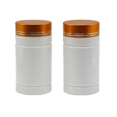 Farmácia 200 ml garrafas de plástico HDPE com tampa de parafuso e forma de cilindro reto