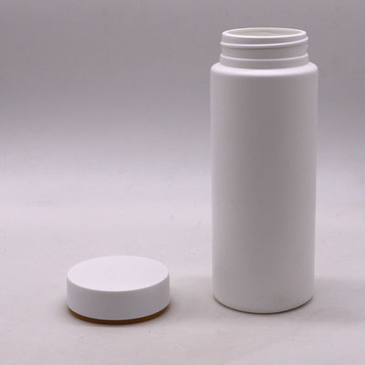 Farmácia 250 ml HDPE plástico frasco de pílula com duas camadas personalizadas de cores HDPE tampas