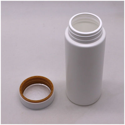 Farmácia 250 ml HDPE plástico frasco de pílula com duas camadas personalizadas de cores HDPE tampas