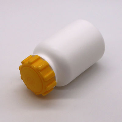 300cc HDPE Botão de cápsula de plástico redondo com tampa de parafuso para comprimido de suplemento medicamentoso