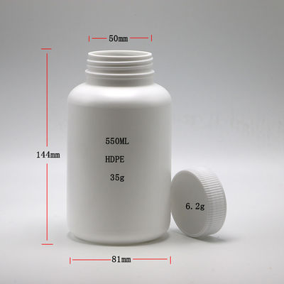 HDPE 500 ml Porta- Suplemento de Plástico Garrafa Com Garrafa Resistente a Crianças Recipiente de Medicamento