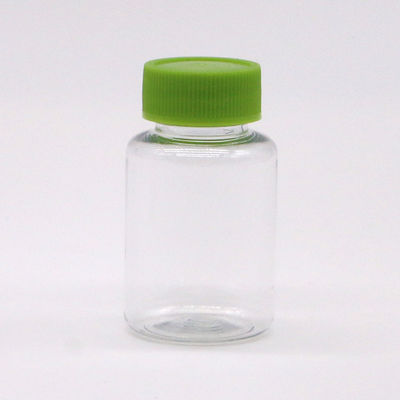 Garrafa de plástico PET transparente de 25 ml para armazenar comprimidos de medicamentos de forma segura e segura