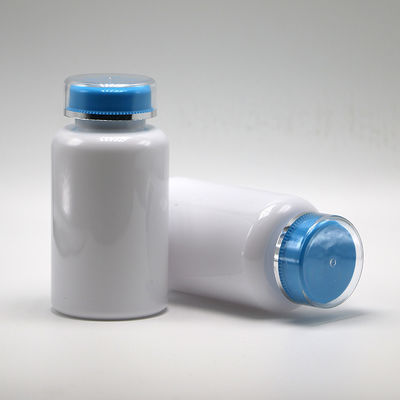 Botão de pílulas de plástico PET de 200 ml personalizado com tampa de parafuso para comprimidos em pó